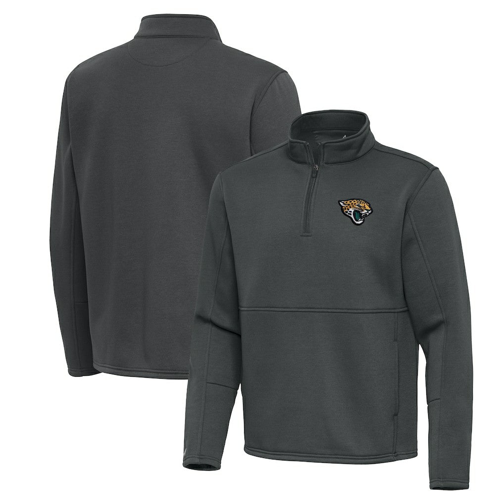 Antigua Twist Quarter-Zip Pullover Jacket - Jacksonville Jaguars Pullover