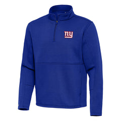 Antigua Twist Quarter-Zip Pullover Jacket - New York Giants Pullover