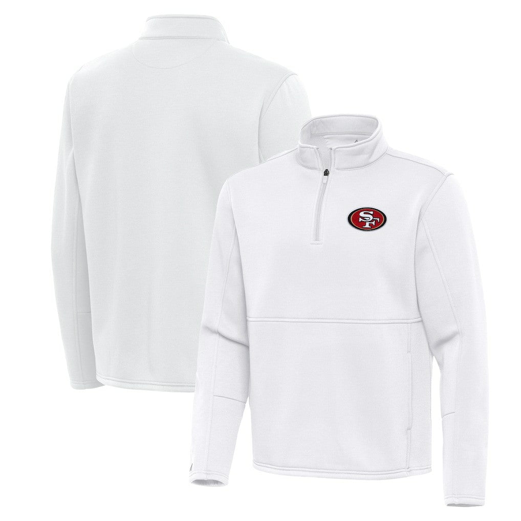 Antigua Twist Quarter-Zip Pullover Jacket - San Francisco 49ers Pullover