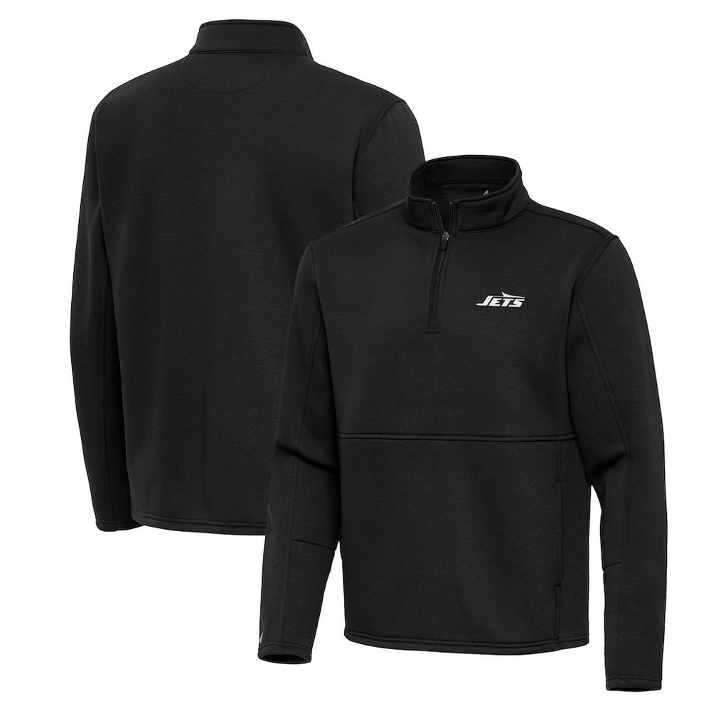 Antigua Twist Quarter-Zip Pullover Jacket - New York Jets Pullover