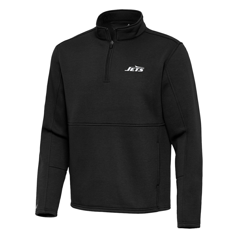 Antigua Twist Quarter-Zip Pullover Jacket - New York Jets Pullover