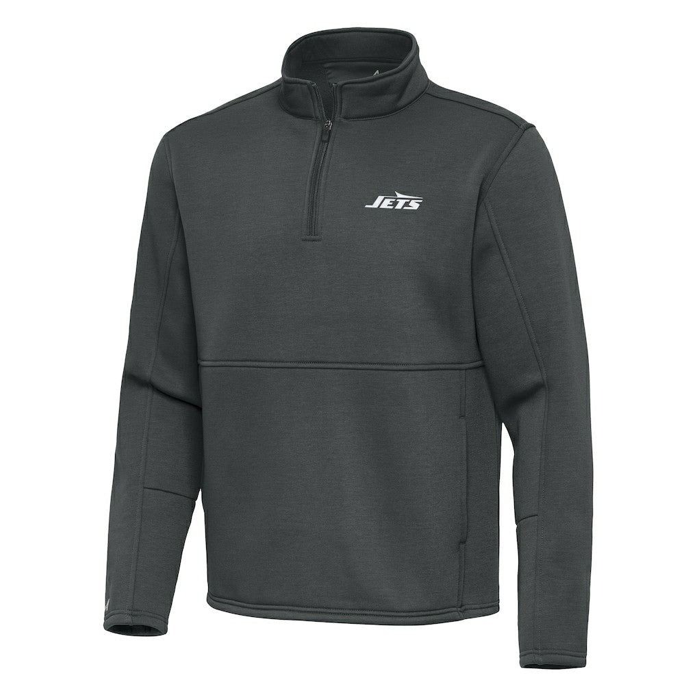 Antigua Twist Quarter-Zip Pullover Jacket - New York Jets Pullover