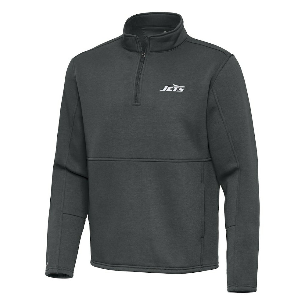 Antigua Twist Quarter-Zip Pullover Jacket - New York Jets Pullover