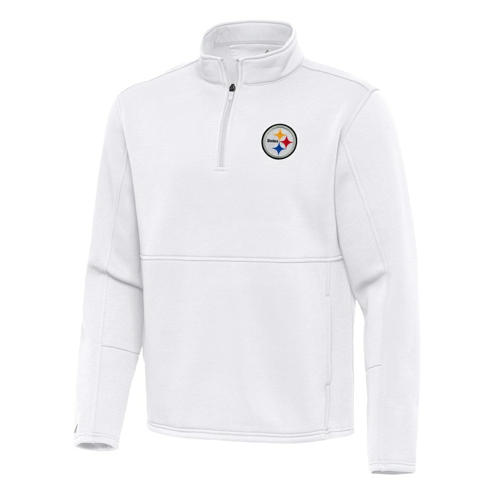 Antigua Twist Quarter-Zip Pullover Jacket - Pittsburgh Steelers Pullover