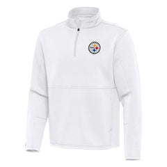 Antigua Twist Quarter-Zip Pullover Jacket - Pittsburgh Steelers Pullover