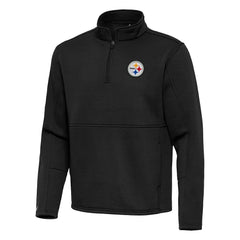 Antigua Twist Quarter-Zip Pullover Jacket - Pittsburgh Steelers Pullover
