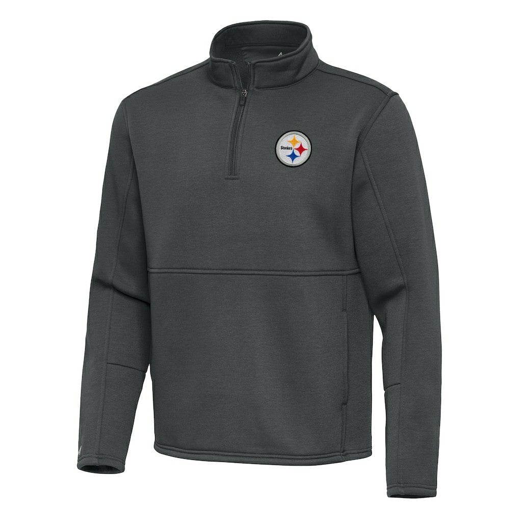 Antigua Twist Quarter-Zip Pullover Jacket - Pittsburgh Steelers Pullover