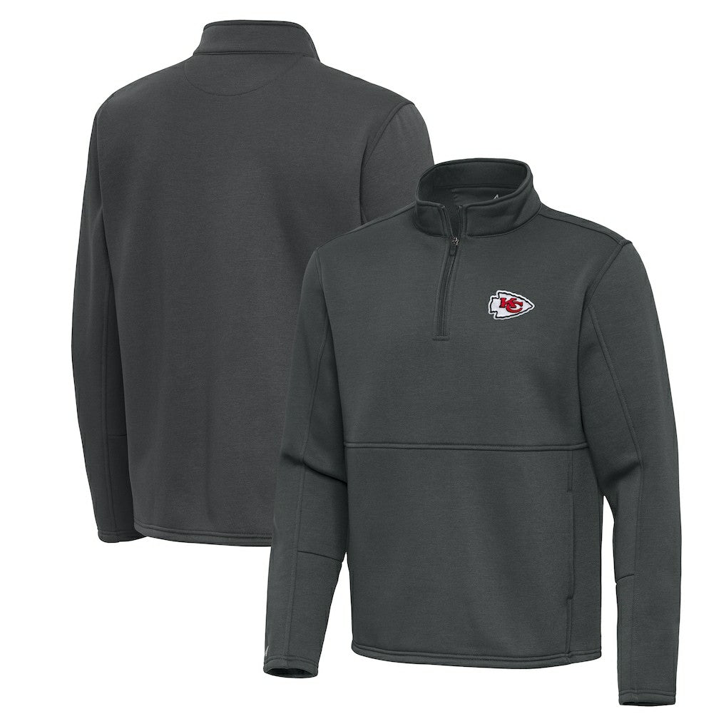 Antigua Twist Quarter-Zip Pullover Jacket - Kansas City Chiefs Pullover