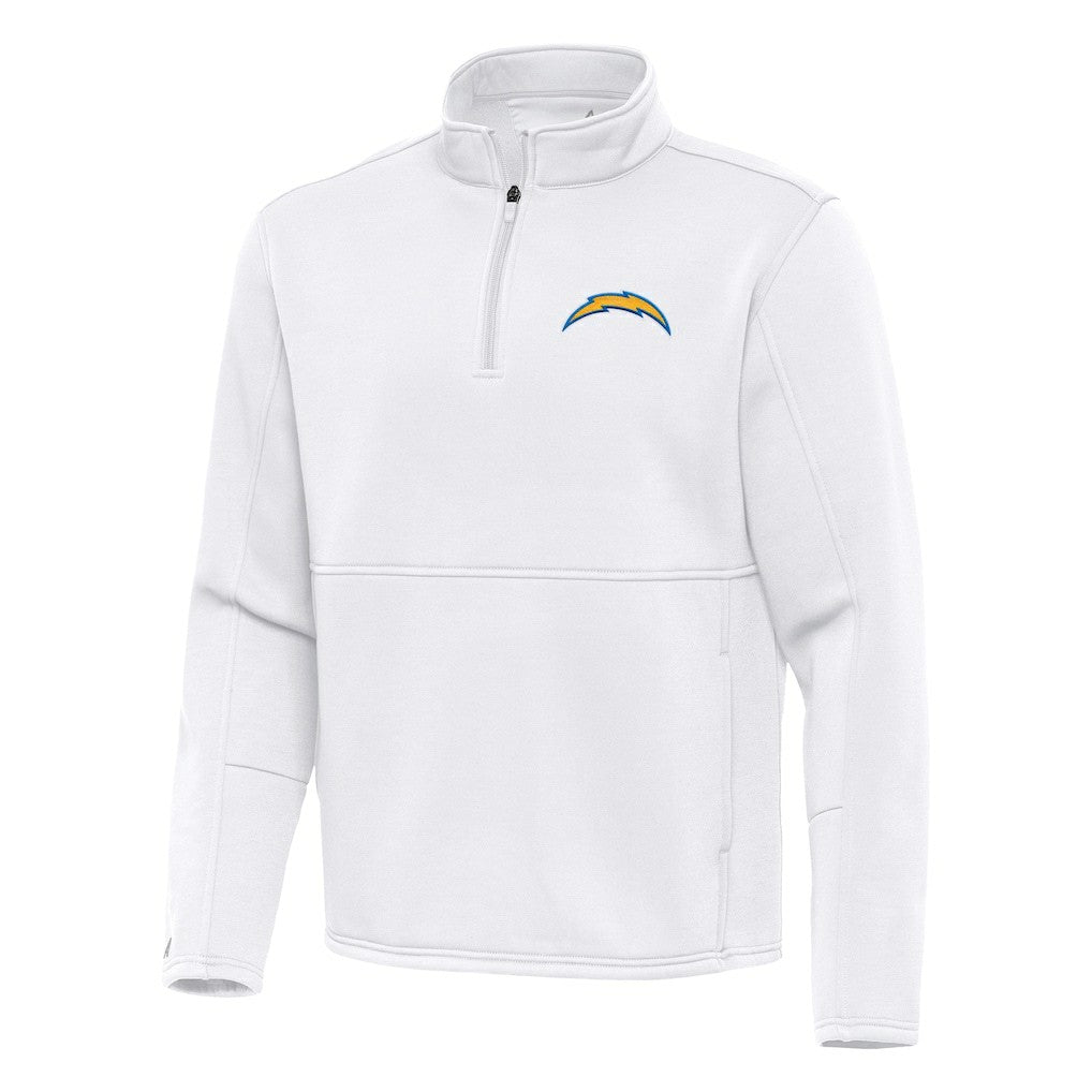 Antigua Twist Quarter-Zip Pullover Jacket - Los Angeles Chargers Pullover