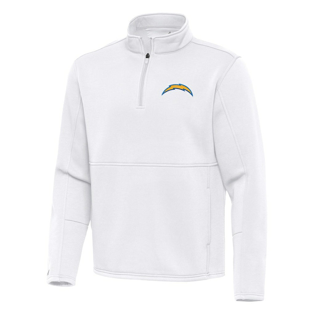 Antigua Twist Quarter-Zip Pullover Jacket - Los Angeles Chargers Pullover