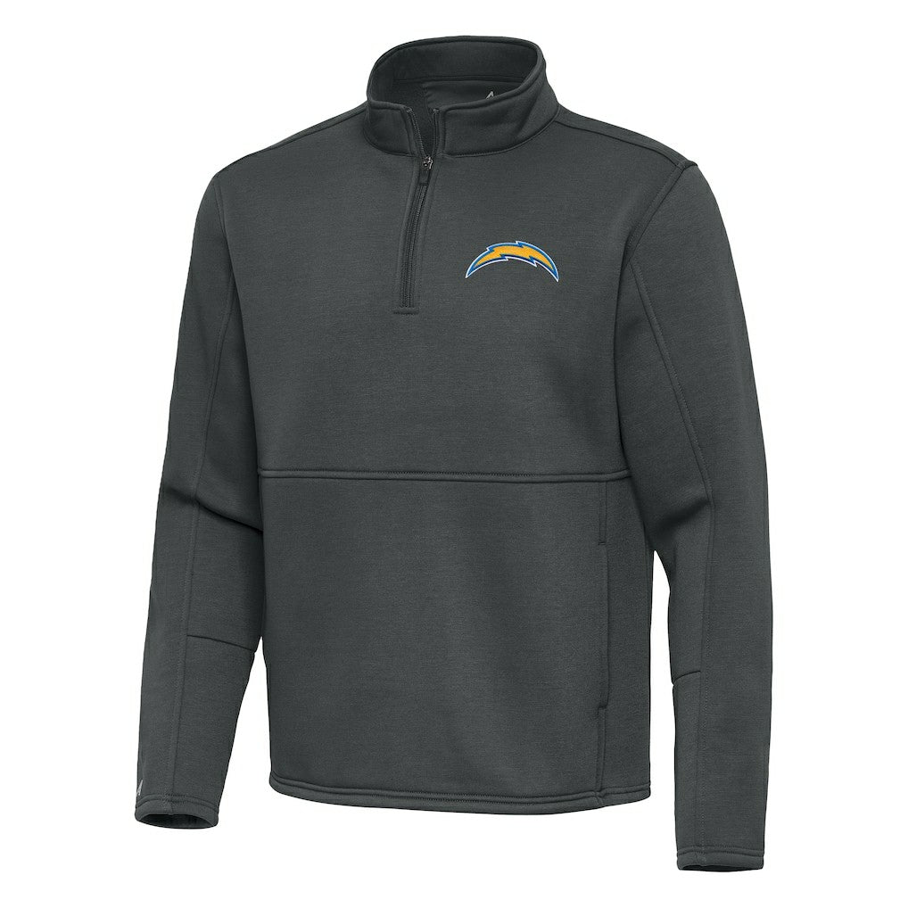 Antigua Twist Quarter-Zip Pullover Jacket - Los Angeles Chargers Pullover