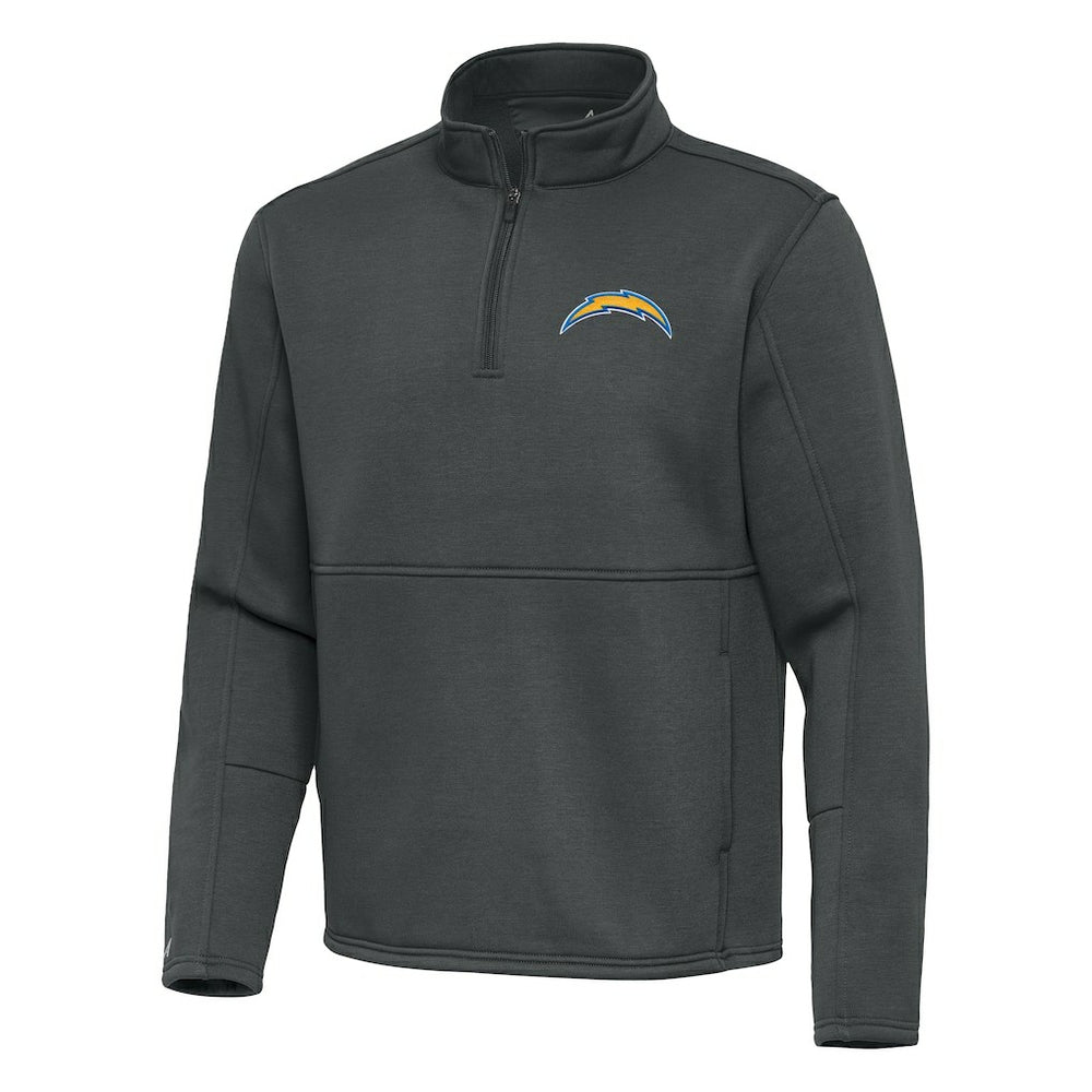 Antigua Twist Quarter-Zip Pullover Jacket - Los Angeles Chargers Pullover
