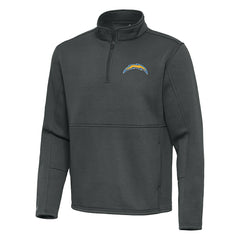 Antigua Twist Quarter-Zip Pullover Jacket - Los Angeles Chargers Pullover