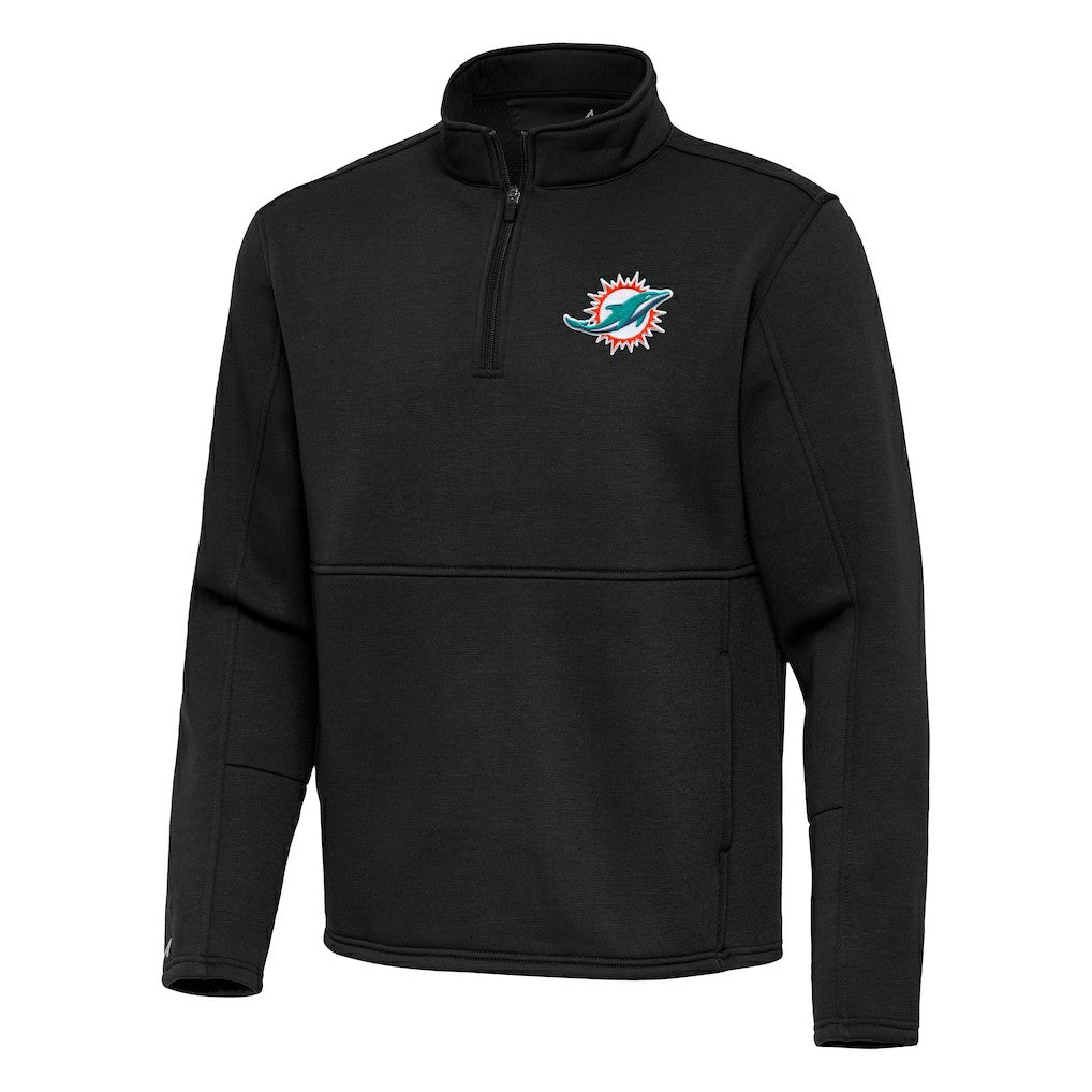 Antigua Twist Quarter-Zip Pullover Jacket - Miami Dolphins Pullover