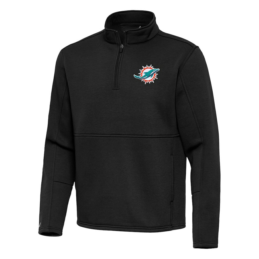 Antigua Twist Quarter-Zip Pullover Jacket - Miami Dolphins Pullover