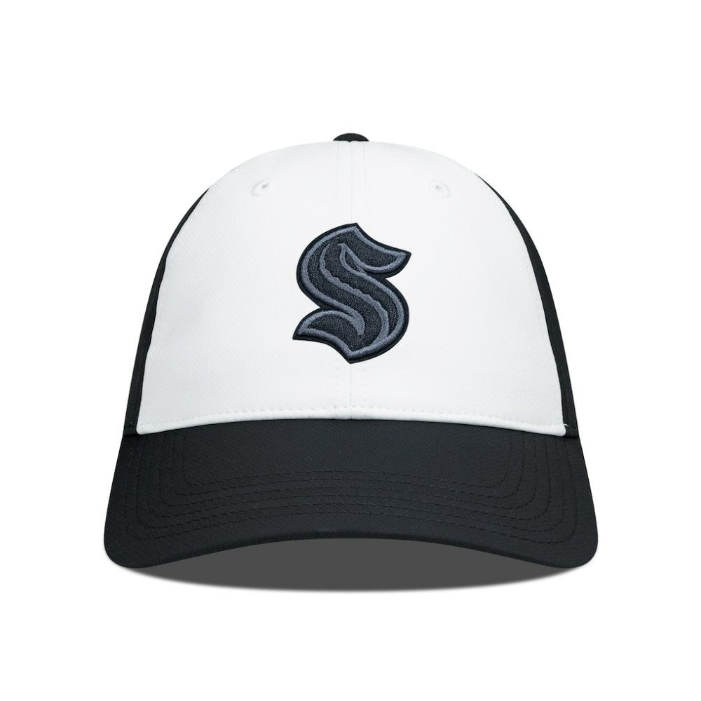 NHL Seattle Kraken Levelwear Endure Nightfall Blackout Patch Unstructured Flex Hat