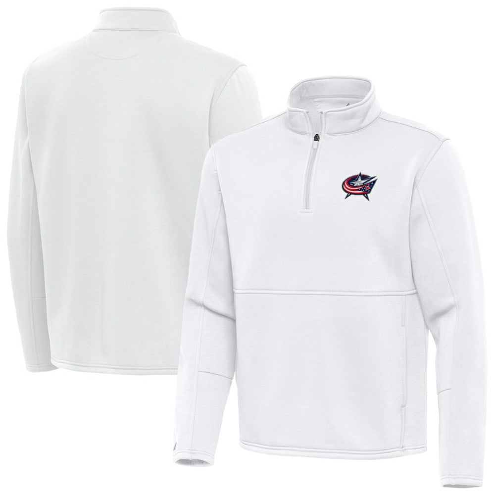 NHL Columbus Blue Jackets Antigua Twist Quarter-Zip Pullover Jacket