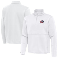 NHL Columbus Blue Jackets Antigua Twist Quarter-Zip Pullover Jacket