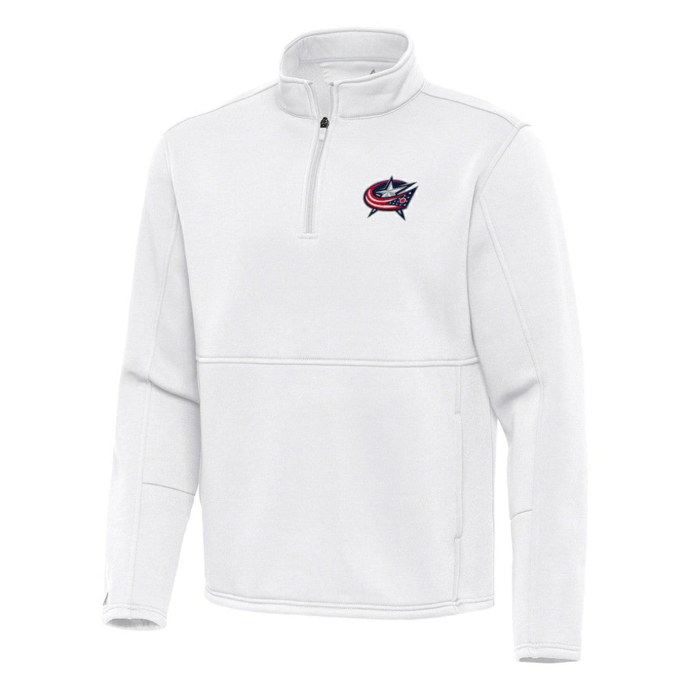 NHL Columbus Blue Jackets Antigua Twist Quarter-Zip Pullover Jacket