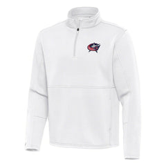 NHL Columbus Blue Jackets Antigua Twist Quarter-Zip Pullover Jacket
