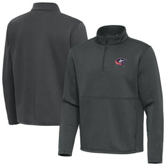 NHL Columbus Blue Jackets Antigua Twist Quarter-Zip Pullover Jacket