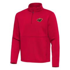 NHL Minnesota Wild Antigua Twist Quarter-Zip Pullover Jacket