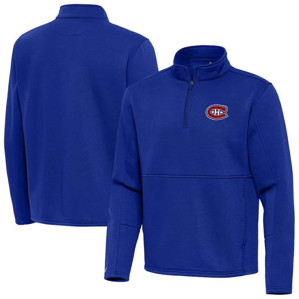 NHL Montreal Canadiens Antigua Twist Quarter-Zip Pullover Jacket
