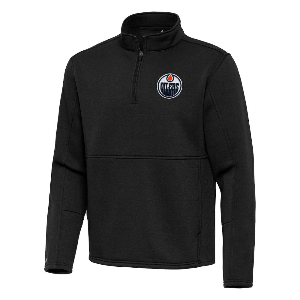 NHL Edmonton Oilers Antigua Twist Quarter-Zip Pullover Jacket