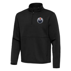 NHL Edmonton Oilers Antigua Twist Quarter-Zip Pullover Jacket