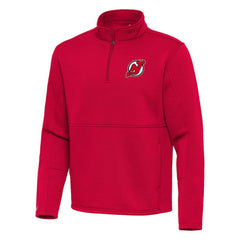 NHL New Jersey Devils Antigua Twist Quarter-Zip Pullover Jacket