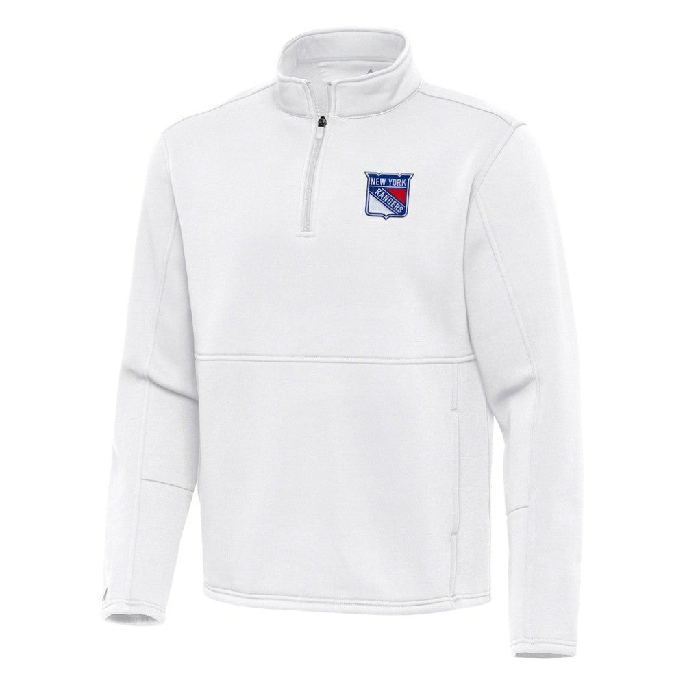 NHL New York Rangers Antigua Twist Quarter-Zip Pullover Jacket