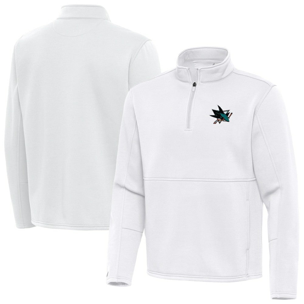 NHL San Jose Sharks Antigua Twist Quarter-Zip Pullover Jacket