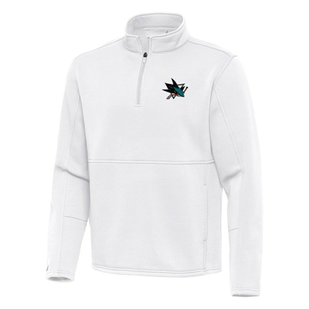 NHL San Jose Sharks Antigua Twist Quarter-Zip Pullover Jacket