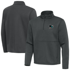 NHL San Jose Sharks Antigua Twist Quarter-Zip Pullover Jacket