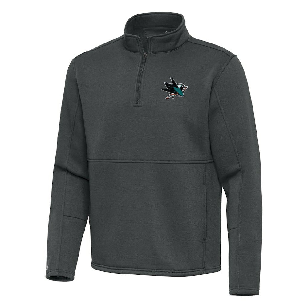 NHL San Jose Sharks Antigua Twist Quarter-Zip Pullover Jacket