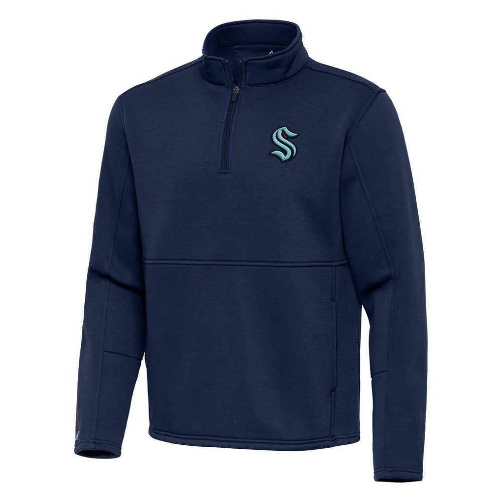 NHL Seattle Kraken Antigua Twist Quarter-Zip Pullover Jacket