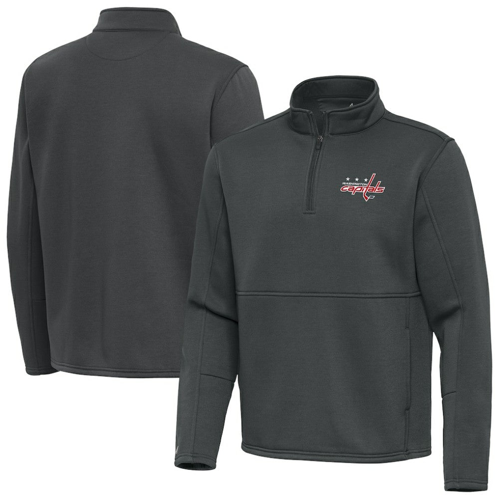 NHL Washington Capitals Antigua Twist Quarter-Zip Pullover Jacket
