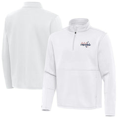 NHL Washington Capitals Antigua Twist Quarter-Zip Pullover Jacket