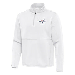 NHL Washington Capitals Antigua Twist Quarter-Zip Pullover Jacket