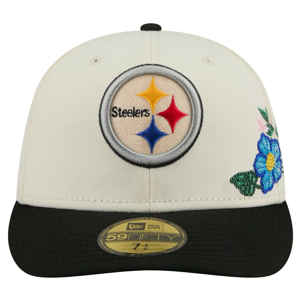 Tonal Floral 59FIFTY Fitted Hat - Pittsburgh Steelers Hats