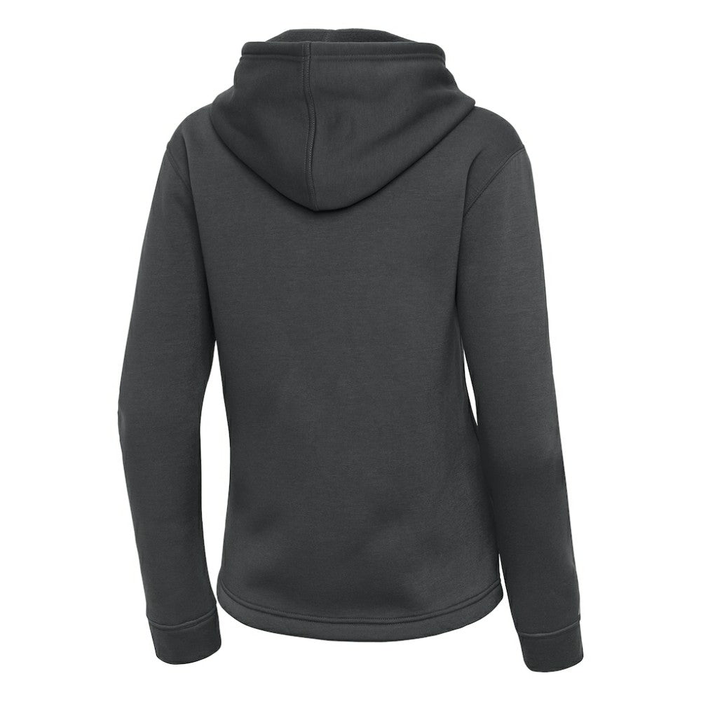 Pewter Chicago Cubs Antigua Women's Contemporary Quarter-Zip Hoodie