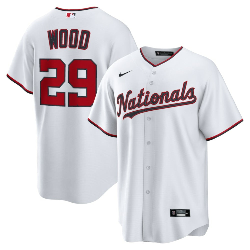 White James Wood Washington Nationals Nike Home Replica Jersey