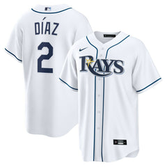 White Yandy Díaz Tampa Bay Rays Nike Home Replica Jersey