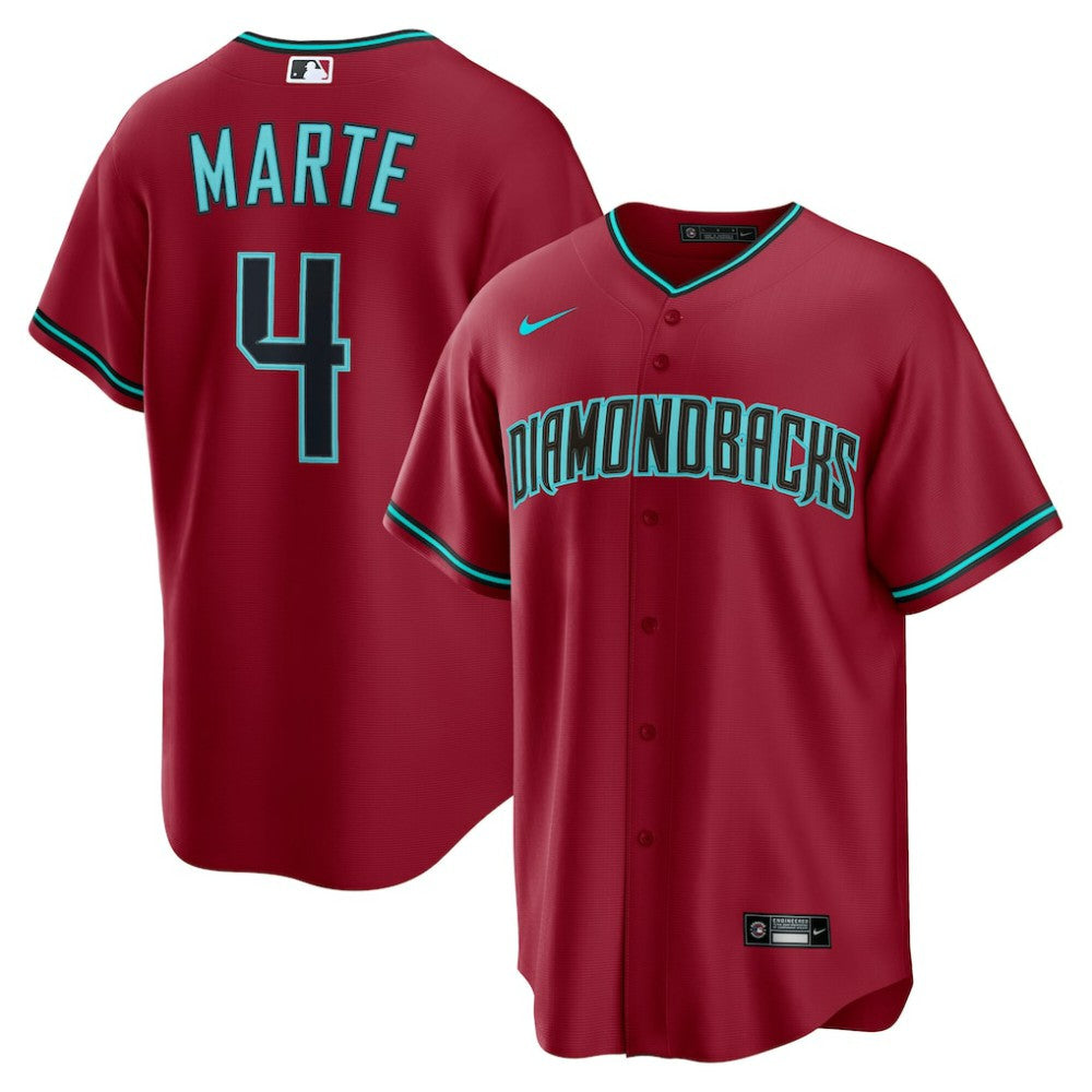 Red Ketel Marte Arizona Diamondbacks Nike Alternate 2 Replica Jersey