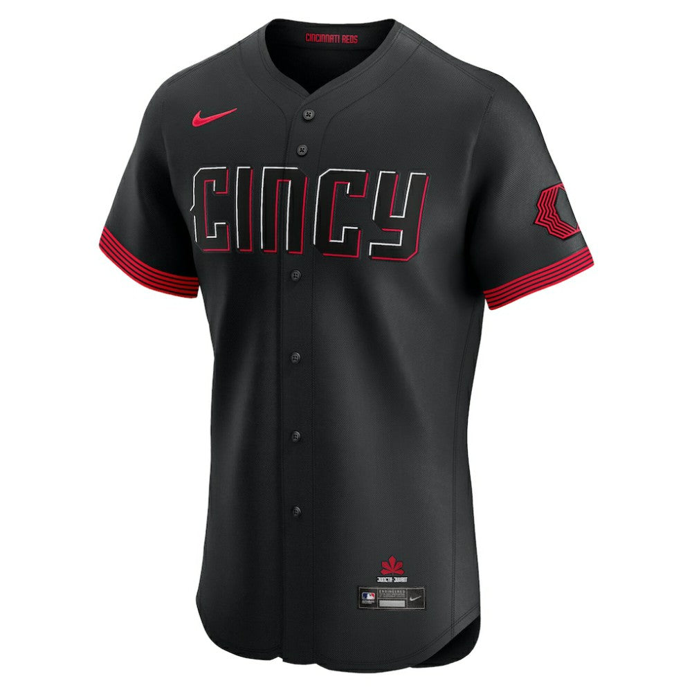 Black Cincinnati Reds Nike City Connect  Elite Jersey