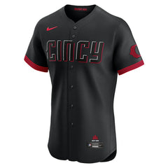 Black Cincinnati Reds Nike City Connect  Elite Jersey