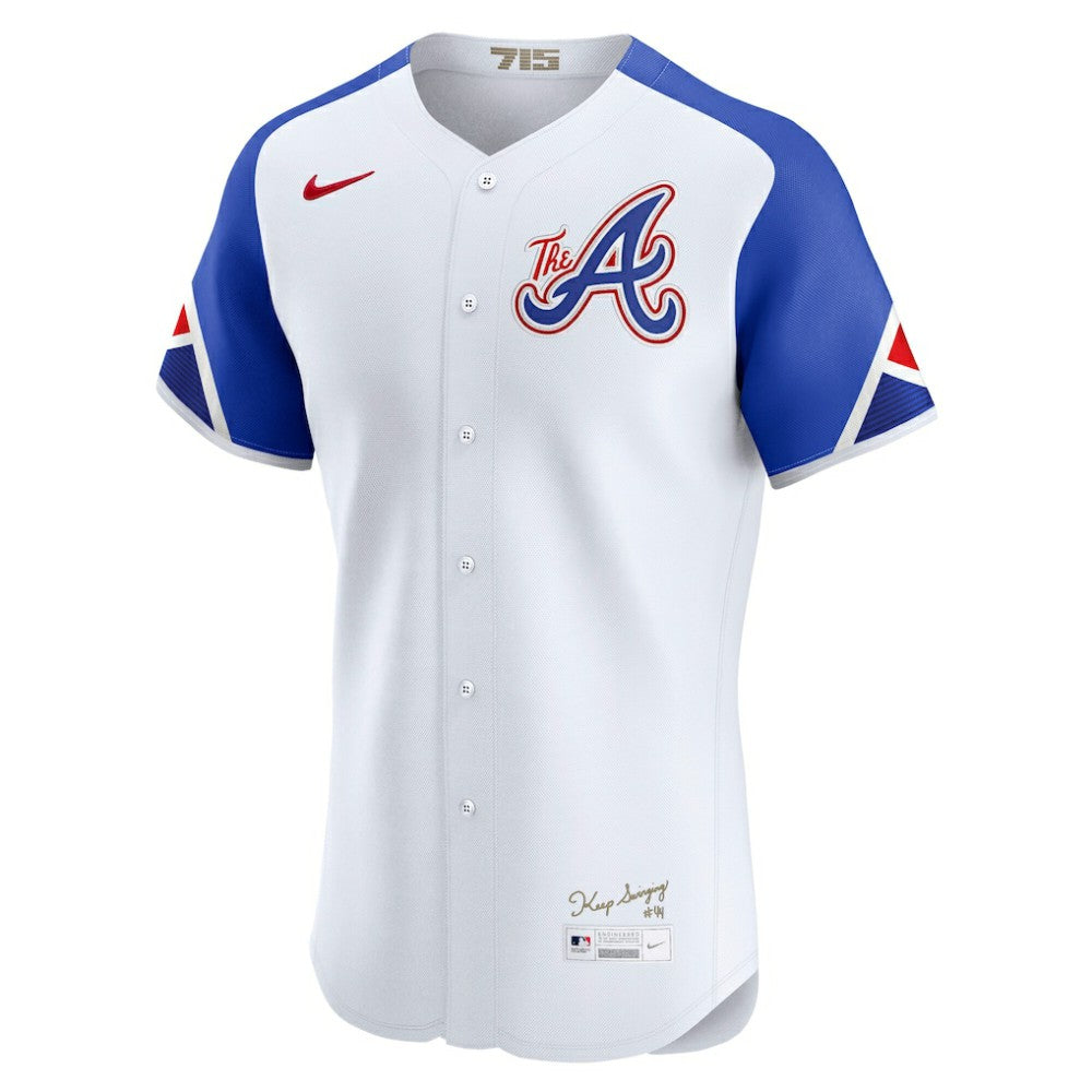 White Atlanta Braves Nike City Connect Elite Jersey