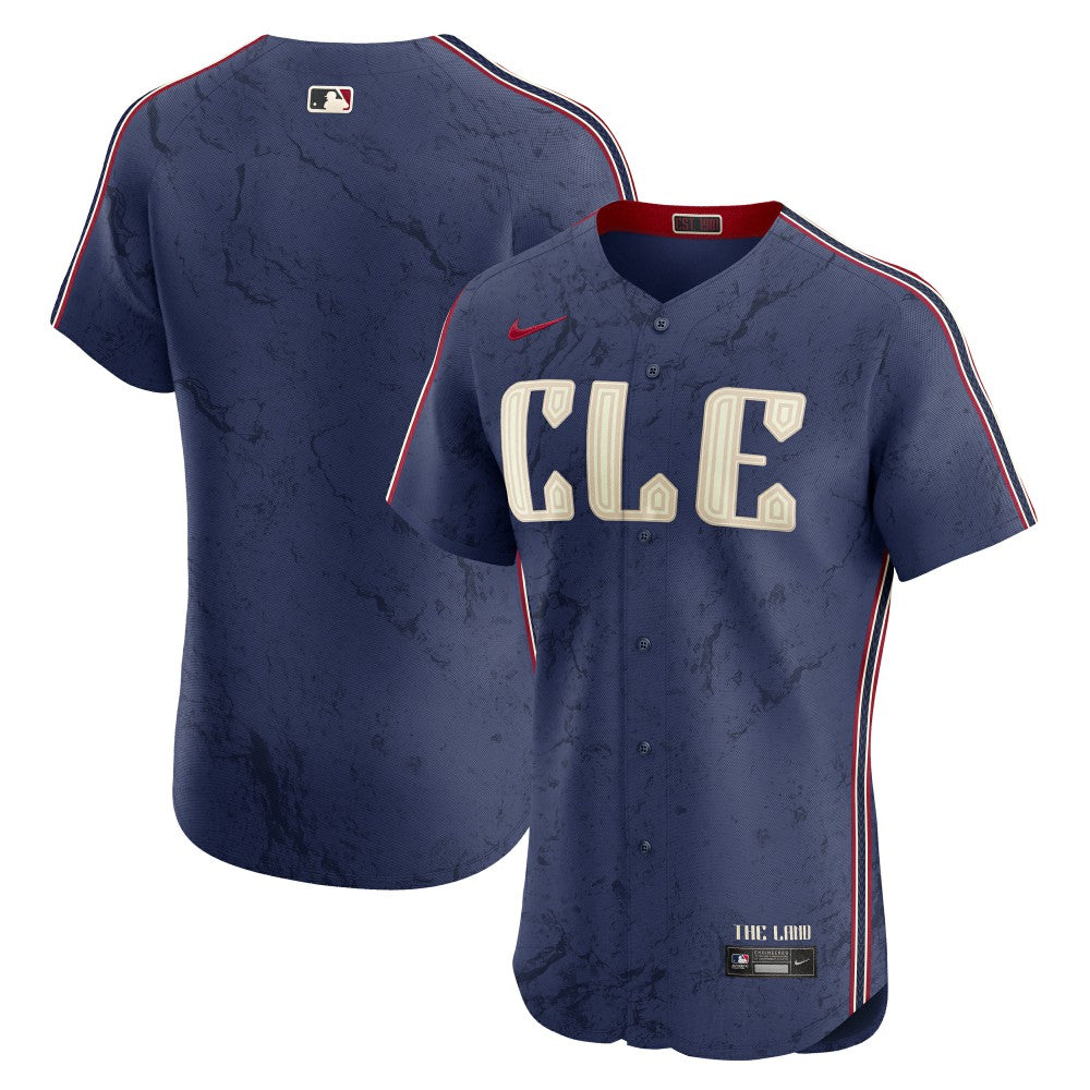 Navy Cleveland Guardians Nike City Connect Elite Jersey
