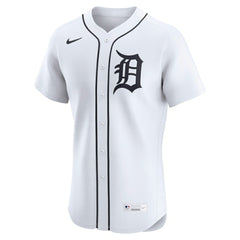 White Detroit Tigers Nike Home Elite Jersey