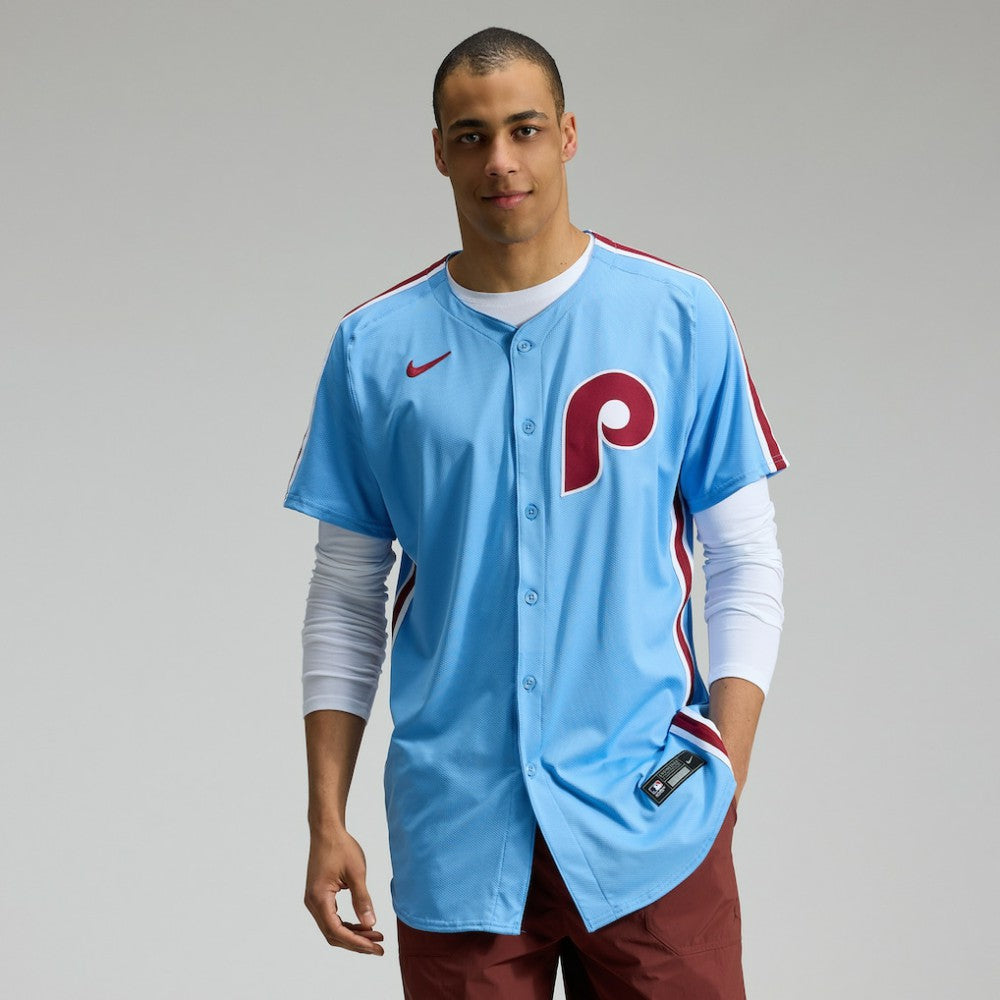 Light Blue Philadelphia Phillies Nike Alternate Elite Jersey